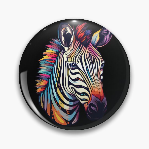 Item preview, Zebra-Inspired Watercolor Vibrant Psychedelic designed and sold by meganohm.