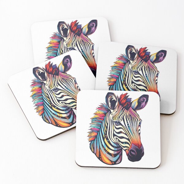 Item preview, Zebra-Inspired Watercolor Vibrant Psychedelic designed and sold by meganohm.