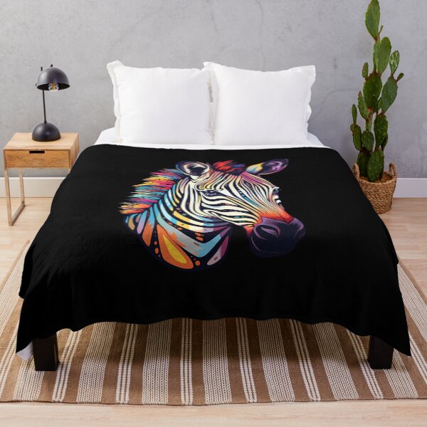 Item preview, Zebra-Inspired Watercolor Vibrant Psychedelic designed and sold by meganohm.