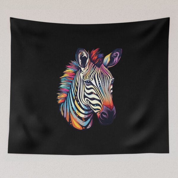 Item preview, Zebra-Inspired Watercolor Vibrant Psychedelic designed and sold by meganohm.