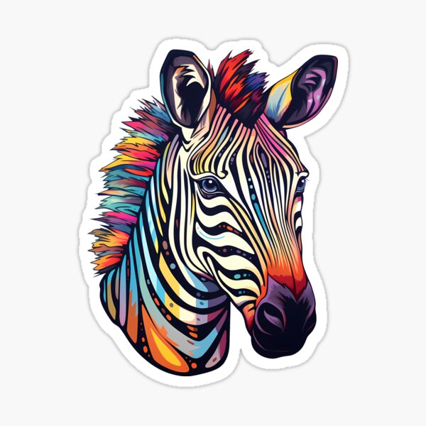 Zebra Watercolor Rainbow, Zebra Gift, Zebra Print, Zebra Art, Zebra  Painting, Colorful Animal Art, Whimsical Animal Art, Nursery Art Print -   Canada