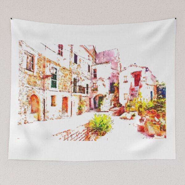 Item preview, Glimpse Of The External Houses Of The Village designed and sold by Giuseppe Cocco.