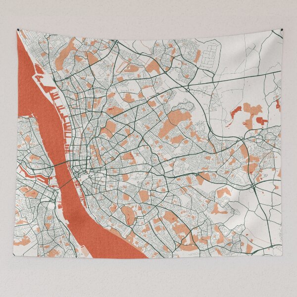 Item preview, Liverpool City Map of England - Bohemian designed and sold by deMAP.