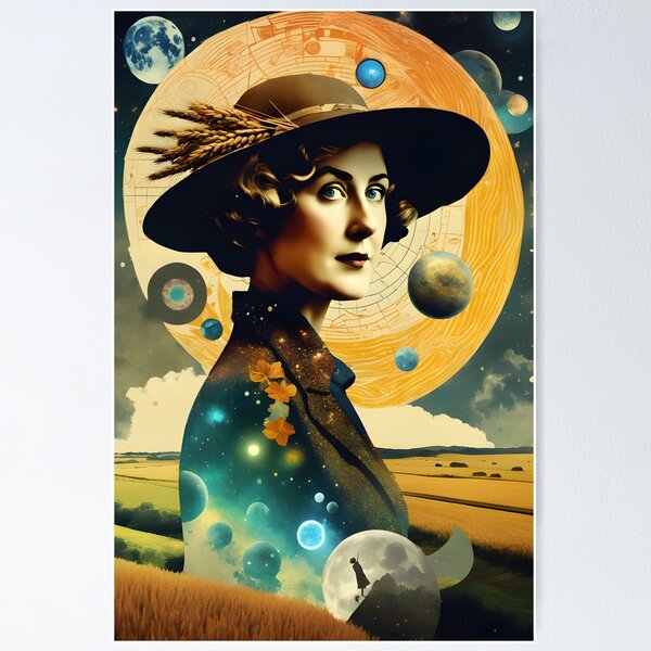 Item preview, Famous Virgo- Agatha Christie designed and sold by MarisePix.