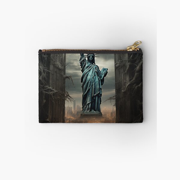 Item preview, statue of liberty through gothic cathedral doors designed and sold by Davidshadowing.
