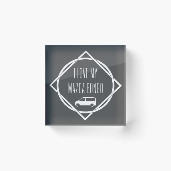 Item preview, I love my bongo square and circle white designed and sold by LocalOddball.