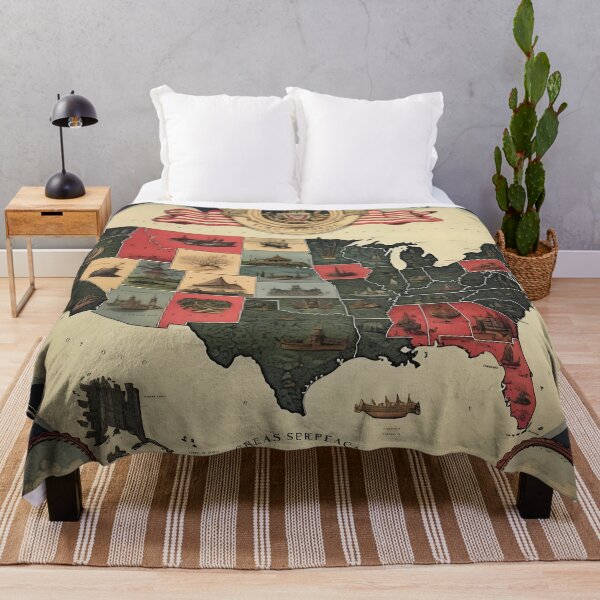 Item preview, Ornate Map of the U.S.A. designed and sold by dcrc.