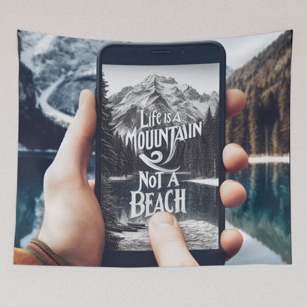 Item preview, Life Is A MOUNTAIN NOT A BEACH designed and sold by KI-Raphael.