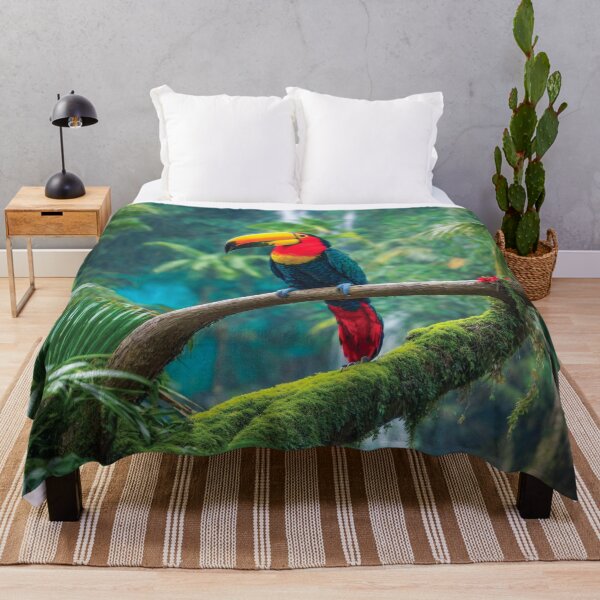 Item preview, Toucan in a lush rainforest designed and sold by AngelottiCR.