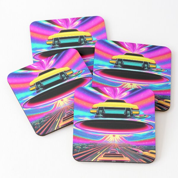 Item preview, Car Synthwave, neon, futurist, kids, game, children, future designed and sold by Cyber Kids.