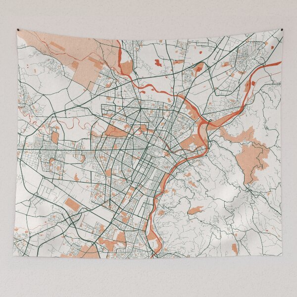 Item preview, Turin City Map of Piedmont, Italy - Bohemian designed and sold by deMAP.