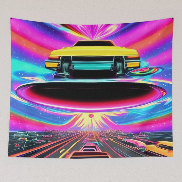 Item preview, Car Synthwave, neon, futurist, kids, game, children, future designed and sold by Cyber Kids.