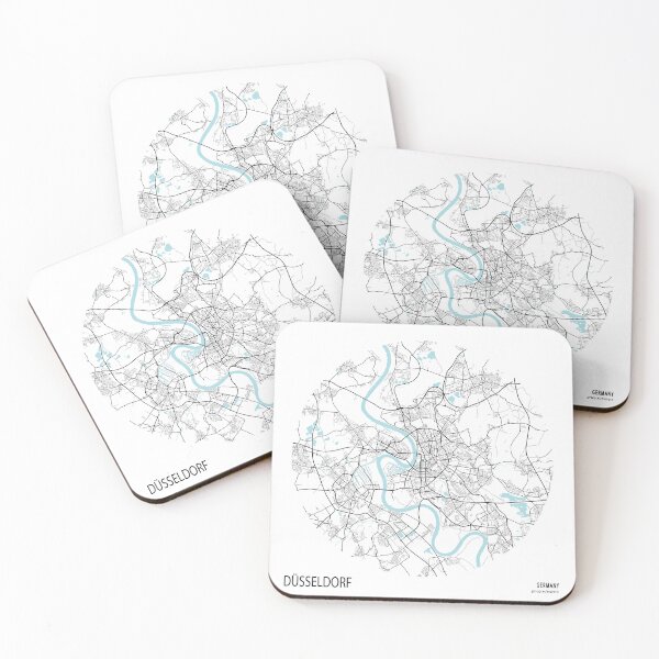 Item preview, Dusseldorf City Map of Germany - Circle designed and sold by deMAP.