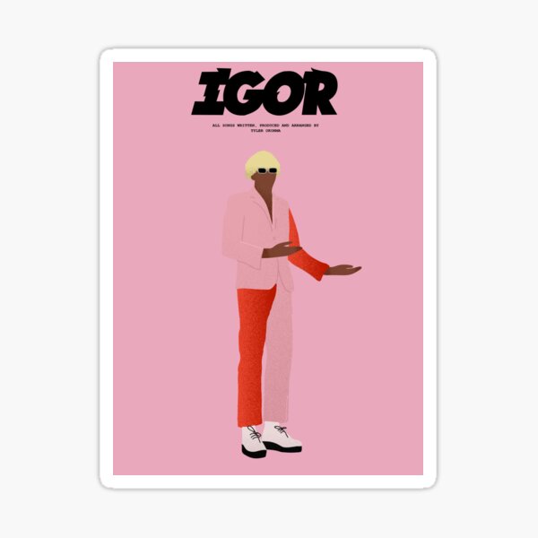 IGOR - Tyler, The Creator Sticker for Sale by finnrg45