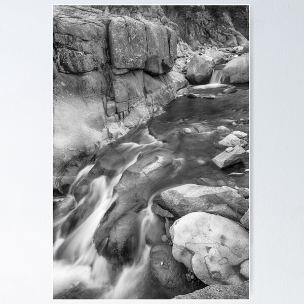Item preview, Rocky Mountain Canyon Streaming in Black and White designed and sold by Bo Insogna.