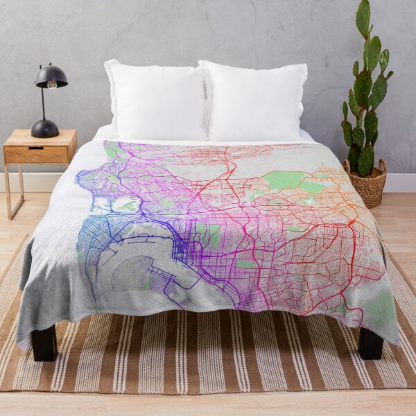 Item preview, San Diego City Map of California, USA - Colorful designed and sold by deMAP.