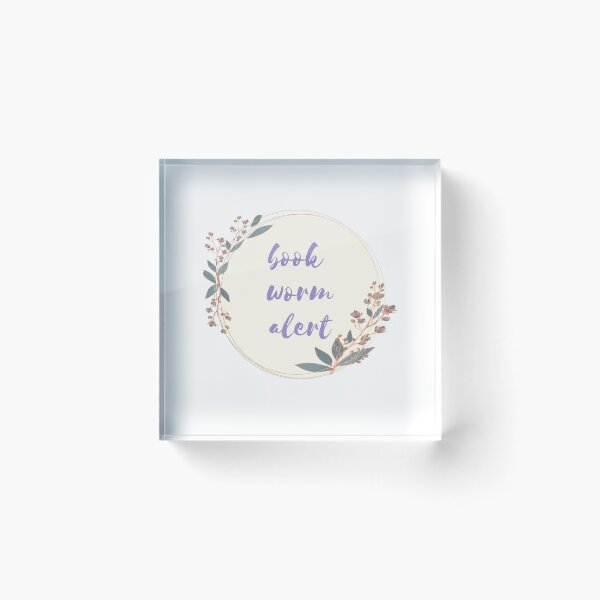 Item preview, Bookworm Alert, Book worm Alert designed and sold by DESIGNERSSHOPP.