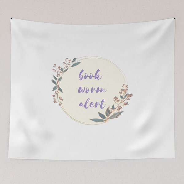 Item preview, Bookworm Alert, Book worm Alert designed and sold by DESIGNERSSHOPP.