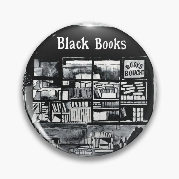 Item preview, Black Books, Shop front, ink painting. designed and sold by Lucy  Chambers.