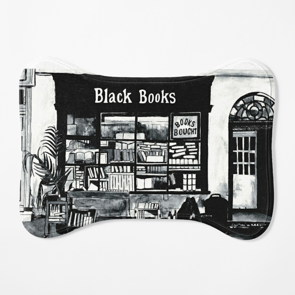 Black Books Shop Front, Black Books Art Print. 