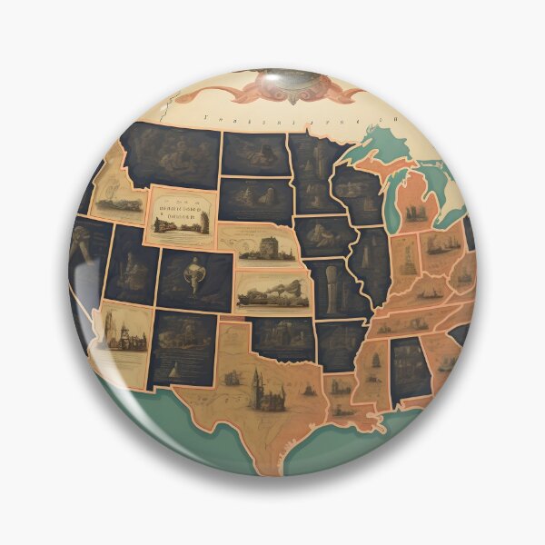 Item preview, Port Hole Drawings Map of U.S.A. designed and sold by dcrc.