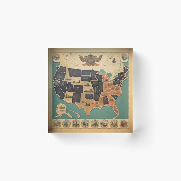 Item preview, Port Hole Drawings Map of U.S.A. designed and sold by dcrc.