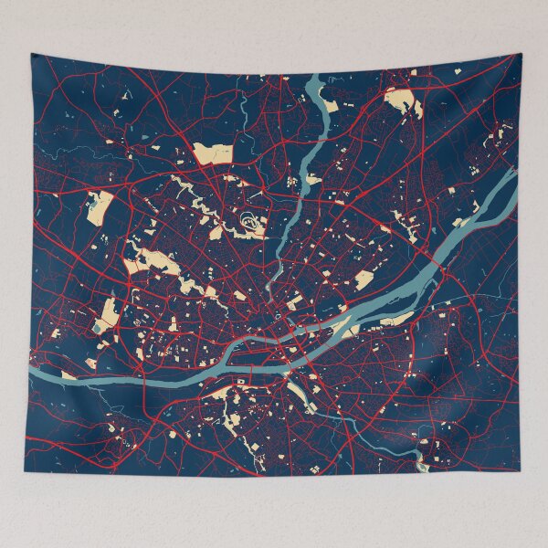 Item preview, Nantes City Map of France - Hope designed and sold by deMAP.