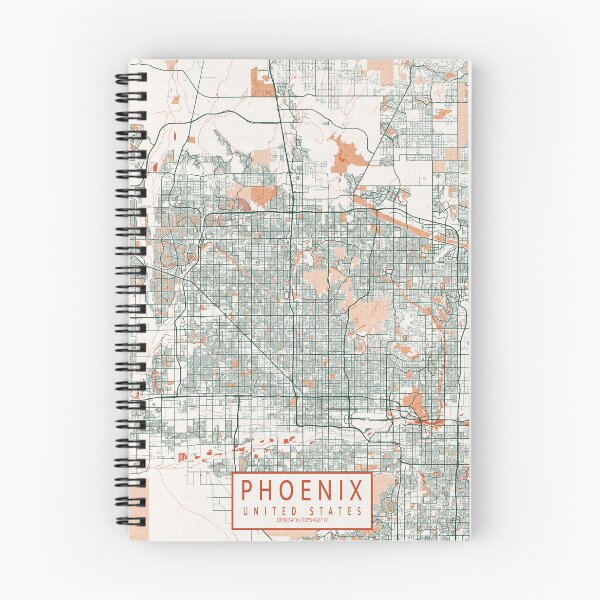Item preview, Phoenix City Map of Arizona, USA - Bohemian designed and sold by deMAP.