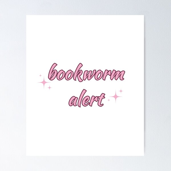 Item preview, Bookworm Alert, Book worm Alert designed and sold by DESIGNERSSHOPP.