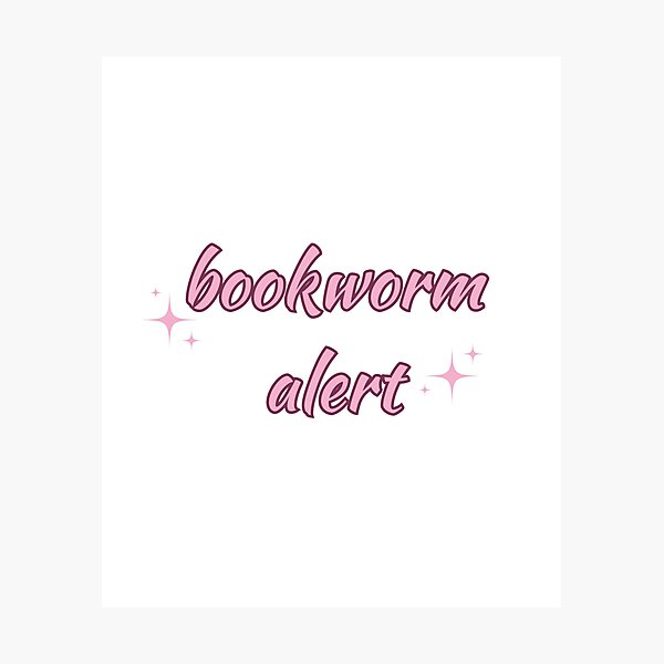 Item preview, Bookworm Alert, Book worm Alert designed and sold by DESIGNERSSHOPP.