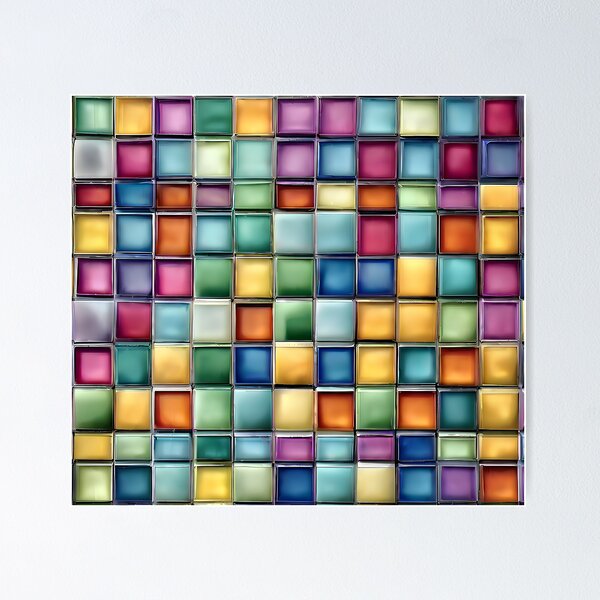 Item preview, Multi Color Tile Wall designed and sold by KoliBabb.