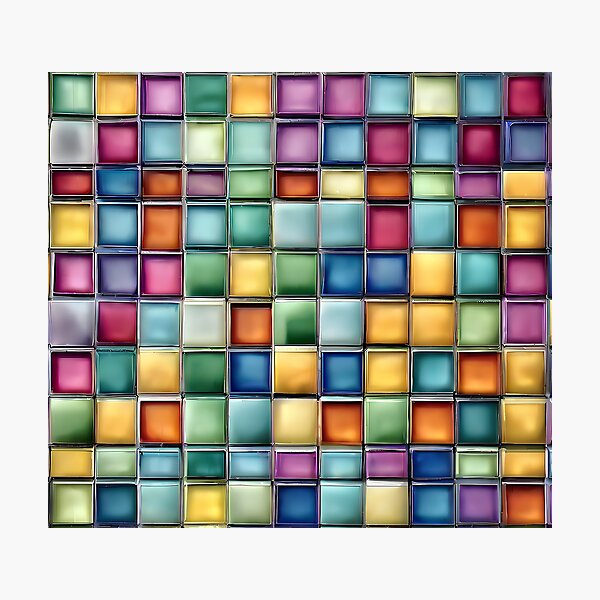 Item preview, Multi Color Tile Wall designed and sold by KoliBabb.