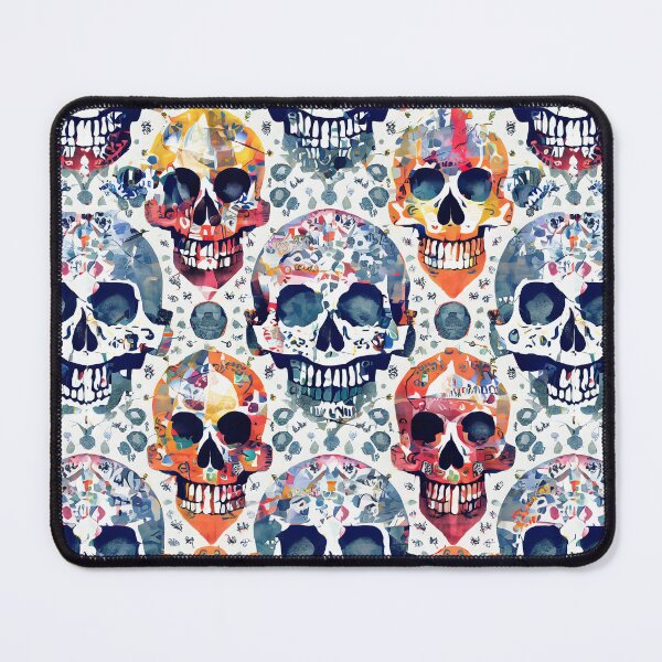 Item preview, Blue Orange Skull Pattern designed and sold by GooGooPop.