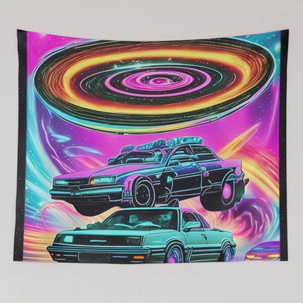 Item preview, Car Synthwave, neon, futurist, kids, game, children, future designed and sold by Cyber Kids.