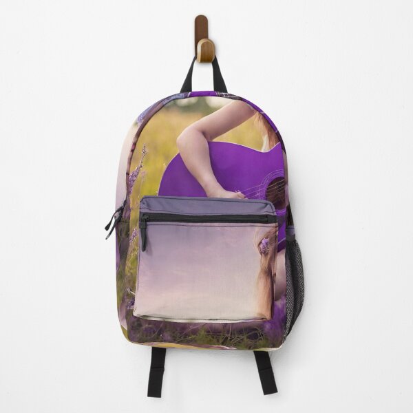 Item preview, Sexy girl plays the purple guitar. on the meadow. designed and sold by mariolasworld.