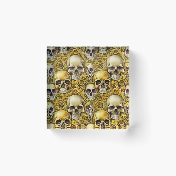 Item preview, Gothic Skulls Skull Pattern designed and sold by GooGooPop.