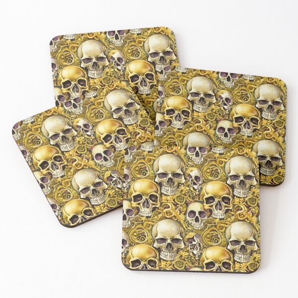 Item preview, Gothic Skulls Skull Pattern designed and sold by GooGooPop.