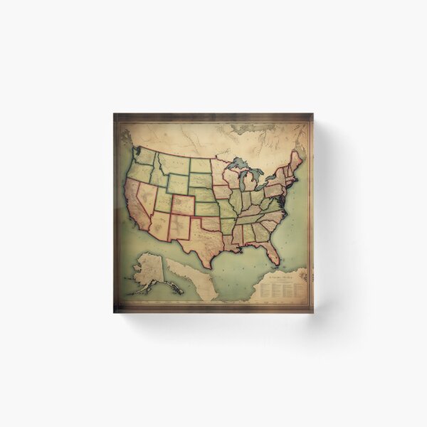 Item preview, Elementary Map of the U.S.A. designed and sold by dcrc.