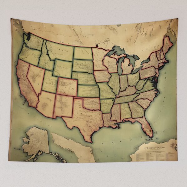 Item preview, Elementary Map of the U.S.A. designed and sold by dcrc.