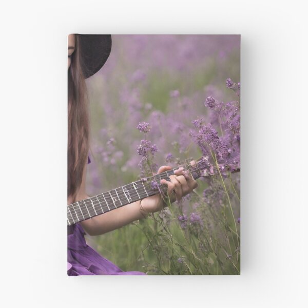 Item preview, Sexy girl plays the purple guitar. on the meadow. designed and sold by mariolasworld.