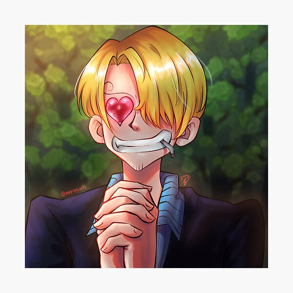 Item preview, Heart eyes Sanji One Piece Pre time skip designed and sold by mercyy-arts.