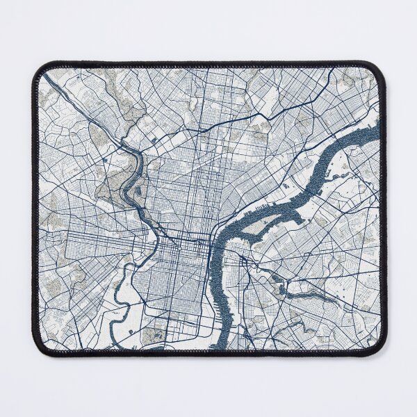 Item preview, Philadelphia City Map of Pennsylvania, USA - Coastal designed and sold by deMAP.