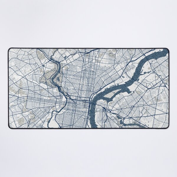 Item preview, Philadelphia City Map of Pennsylvania, USA - Coastal designed and sold by deMAP.