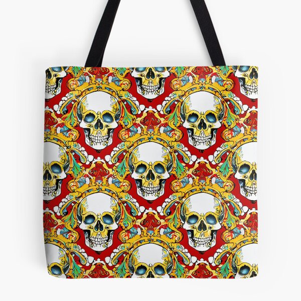 Item preview, Red Skulls Pattern designed and sold by GooGooPop.