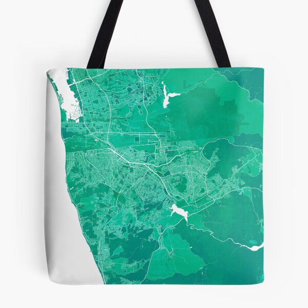 Item preview, Tijuana City Map of Mexico - Watercolor designed and sold by deMAP.