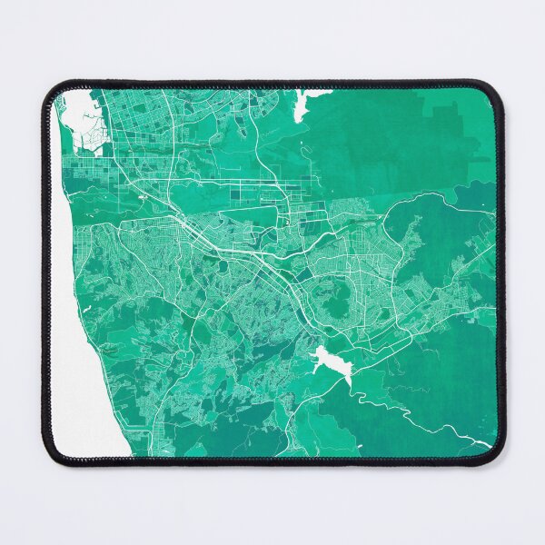 Item preview, Tijuana City Map of Mexico - Watercolor designed and sold by deMAP.