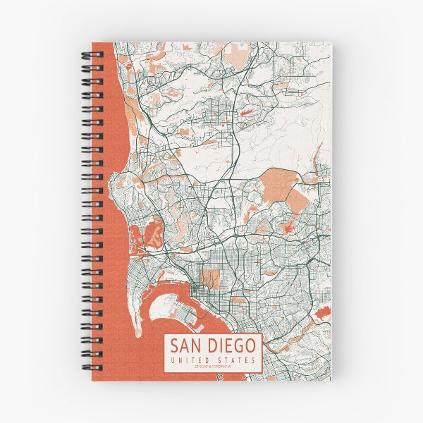 Item preview, San Diego City Map of California, USA - Bohemian designed and sold by deMAP.
