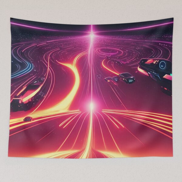 Item preview, Car Synthwave, neon, futurist, kids, game, children, future designed and sold by Cyber Kids.