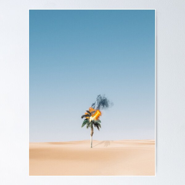 Item preview, Palm tree on fire designed and sold by KAY Artists.