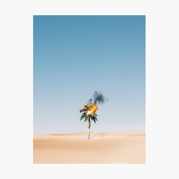 Item preview, Palm tree on fire designed and sold by KAY Artists.